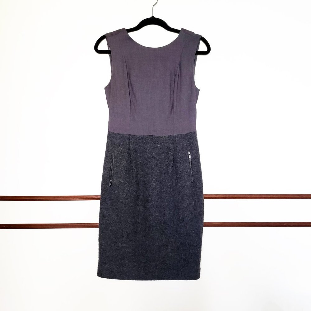 RW&CO. Sleeveless Grey Wool Dress